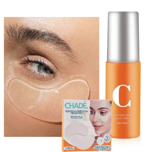 Chadé l Oplosbare Collageen eyemasks l Weg met  je donkere kringen en wallen!
